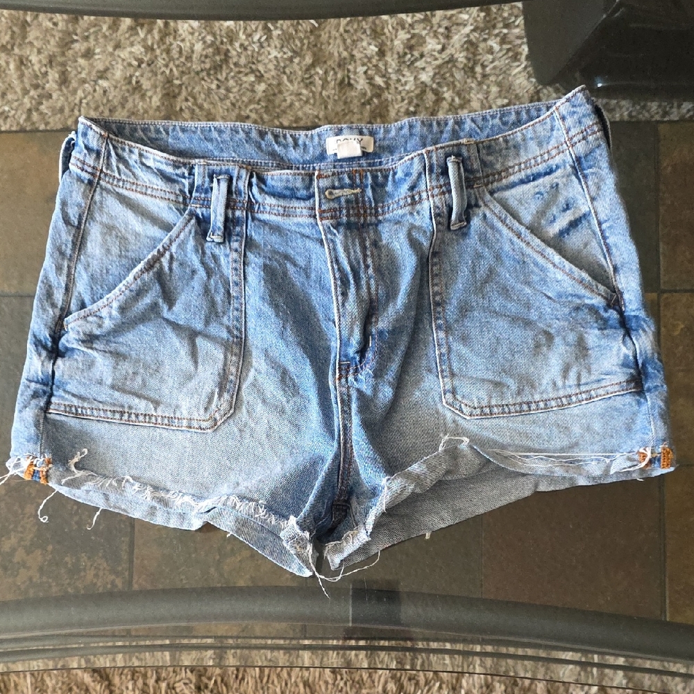 Roxy Light Blue Jean Shorts